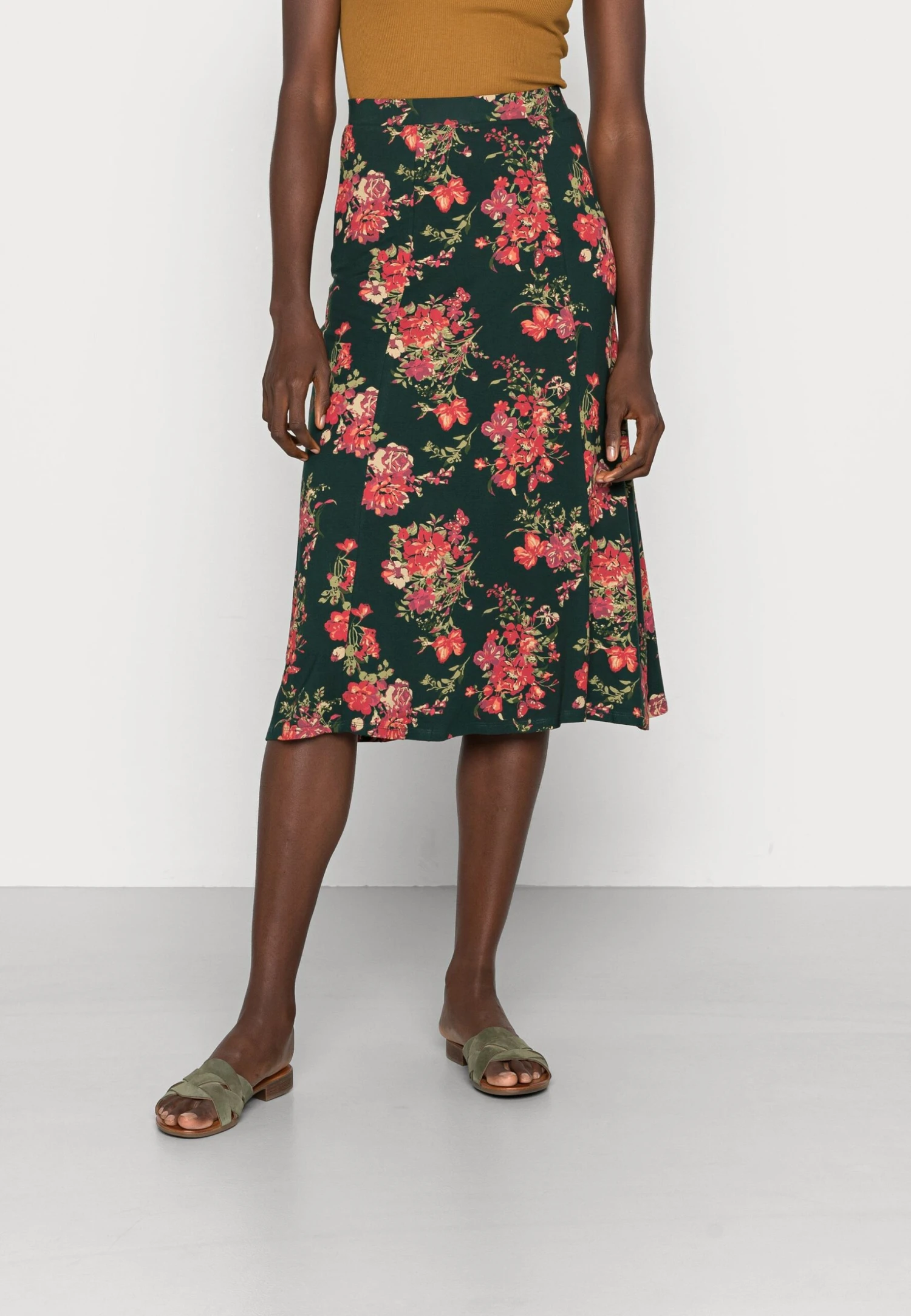 Anna Field Jupe Trapèze - Dark Green 3 Anna Field Jupe Trapèze - Dark Green