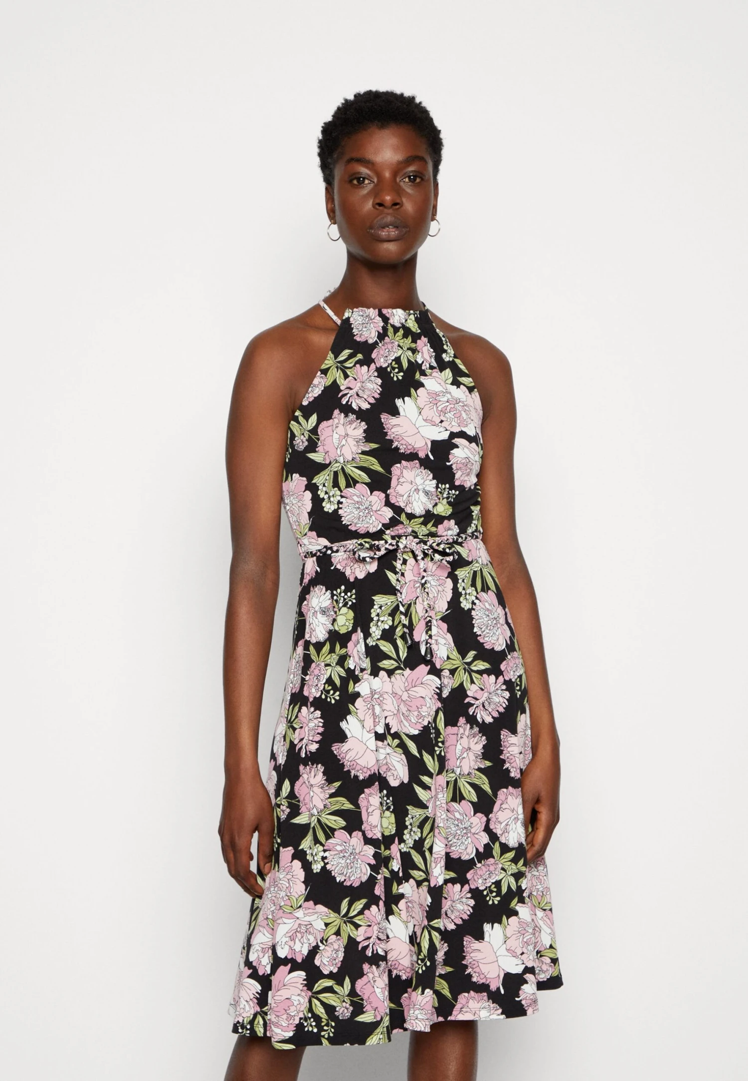 Anna Field Robe En Jersey - Black/Pink 3 Anna Field Robe En Jersey - Black/Pink