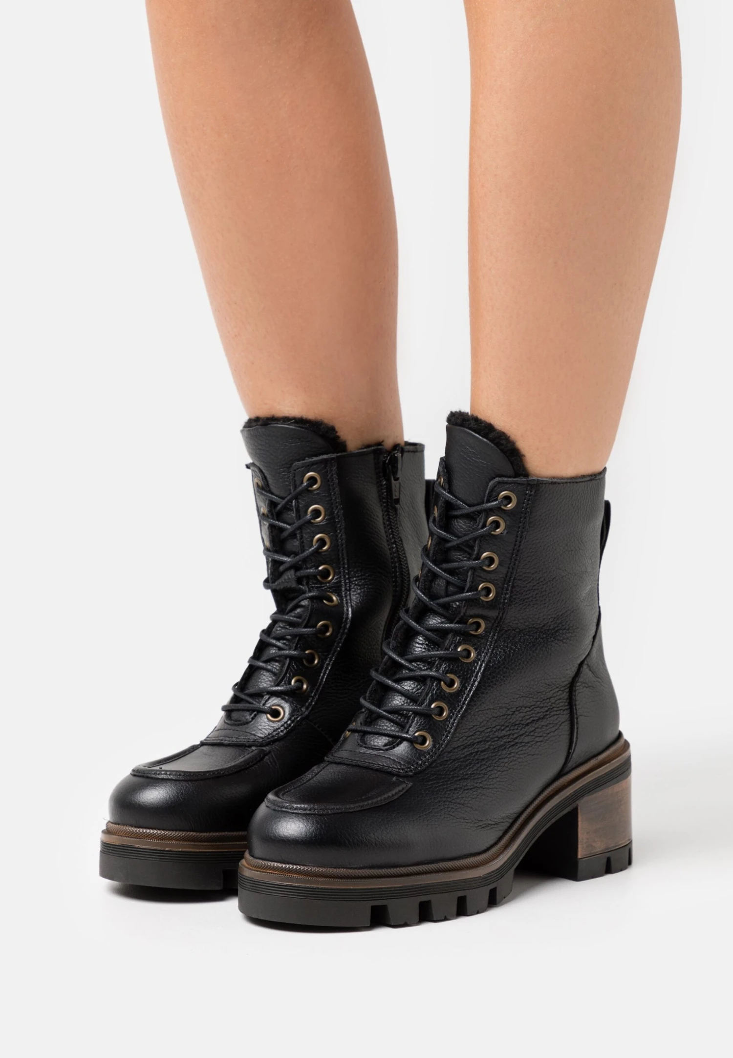 Anna Field Leather Winter Bootie - Bottes De Neige - Black 3 Anna Field Leather Winter Bootie - Bottes De Neige - Black