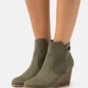 Anna Field Bottines Compensées - Khaki -Anna Field 278f3d298b74440d90215e2a1951f704
