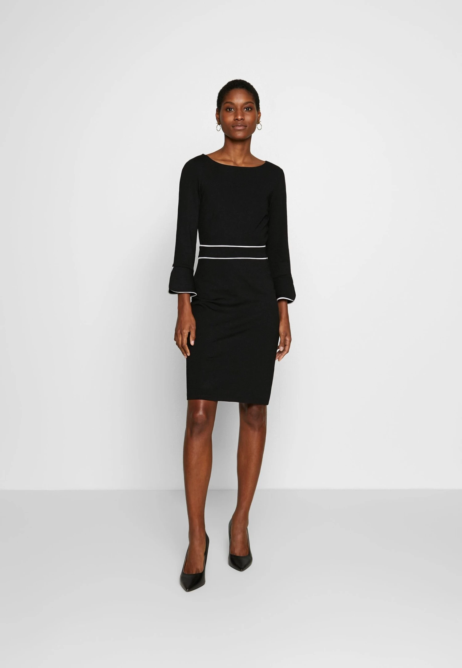 Anna Field Robe Fourreau - Black/White 4 Anna Field Robe Fourreau - Black/White – Image 2