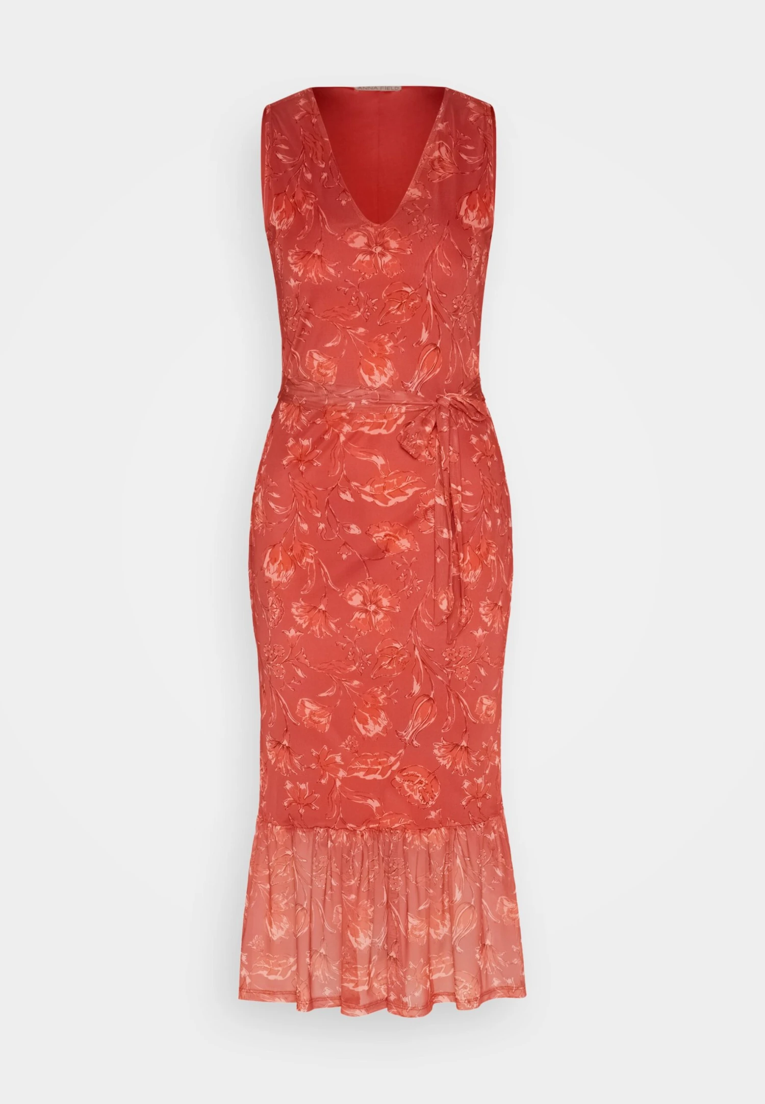 Anna Field Robe Fourreau - Beige/Pink/Multi Coloured 9 Anna Field Robe Fourreau - Beige/Pink/Multi Coloured – Image 7