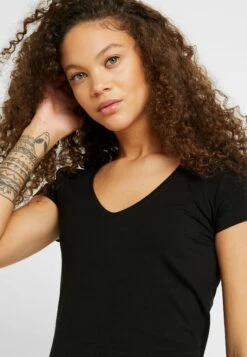 2 Pack - T-Shirt Basique - Black/White -Anna Field 37ff36b777d14c27a006d5de9d1647db