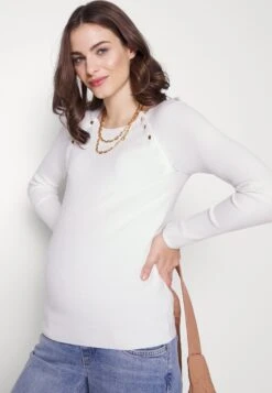 Nursing - Button Opening - Pullover - White 12 Nursing - Button Opening - Pullover - White -Anna Field 4b78fcc94aeb475a964819c45a823428