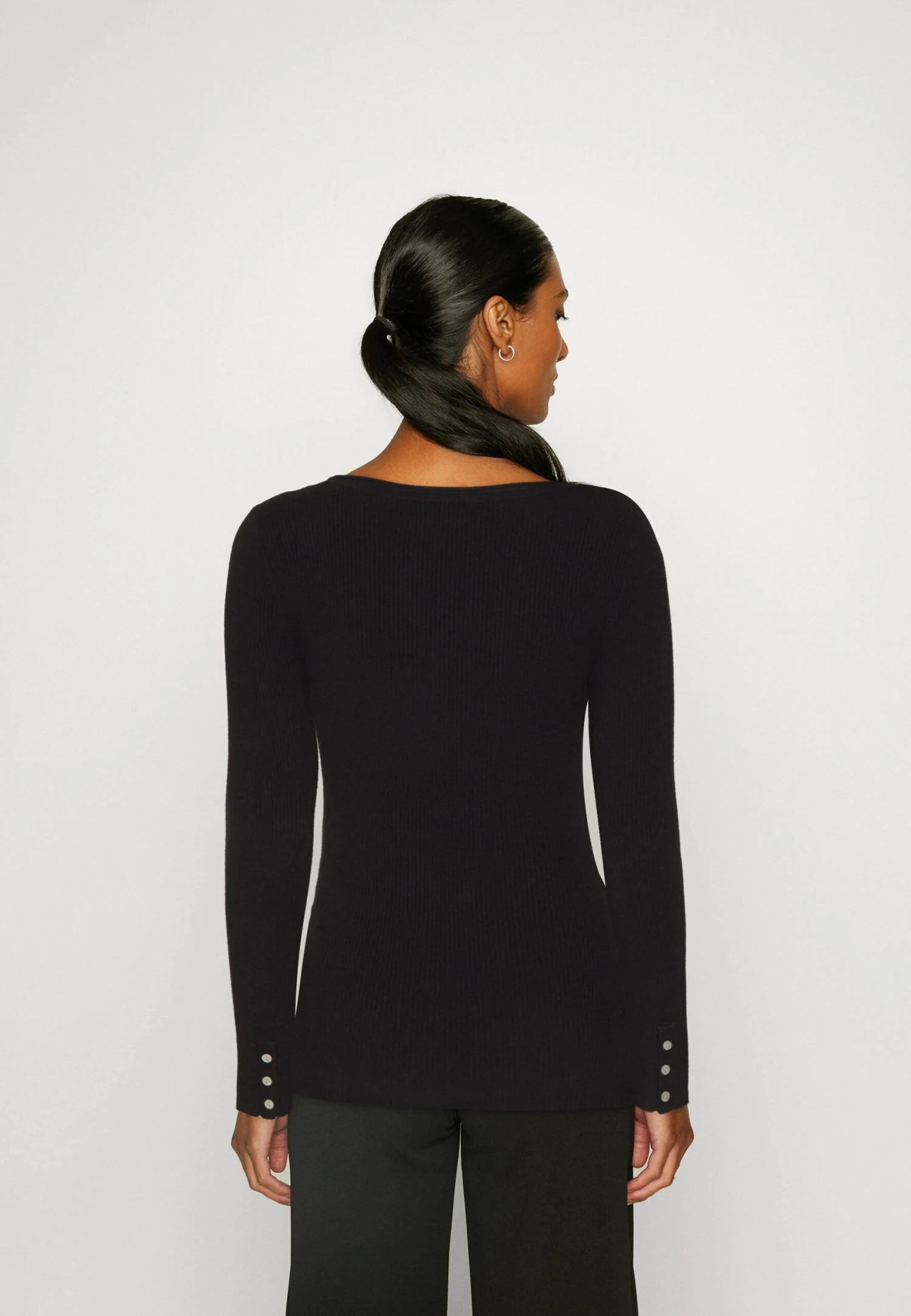 Anna Field Button Detail - Pullover - Black 5 Anna Field Button Detail - Pullover - Black – Image 3
