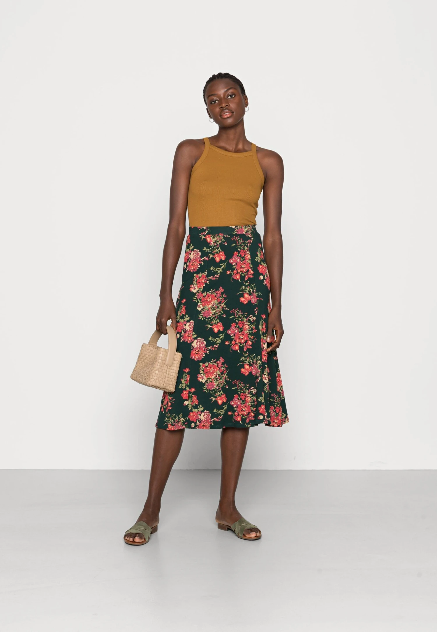 Anna Field Jupe Trapèze - Dark Green 4 Anna Field Jupe Trapèze - Dark Green – Image 2