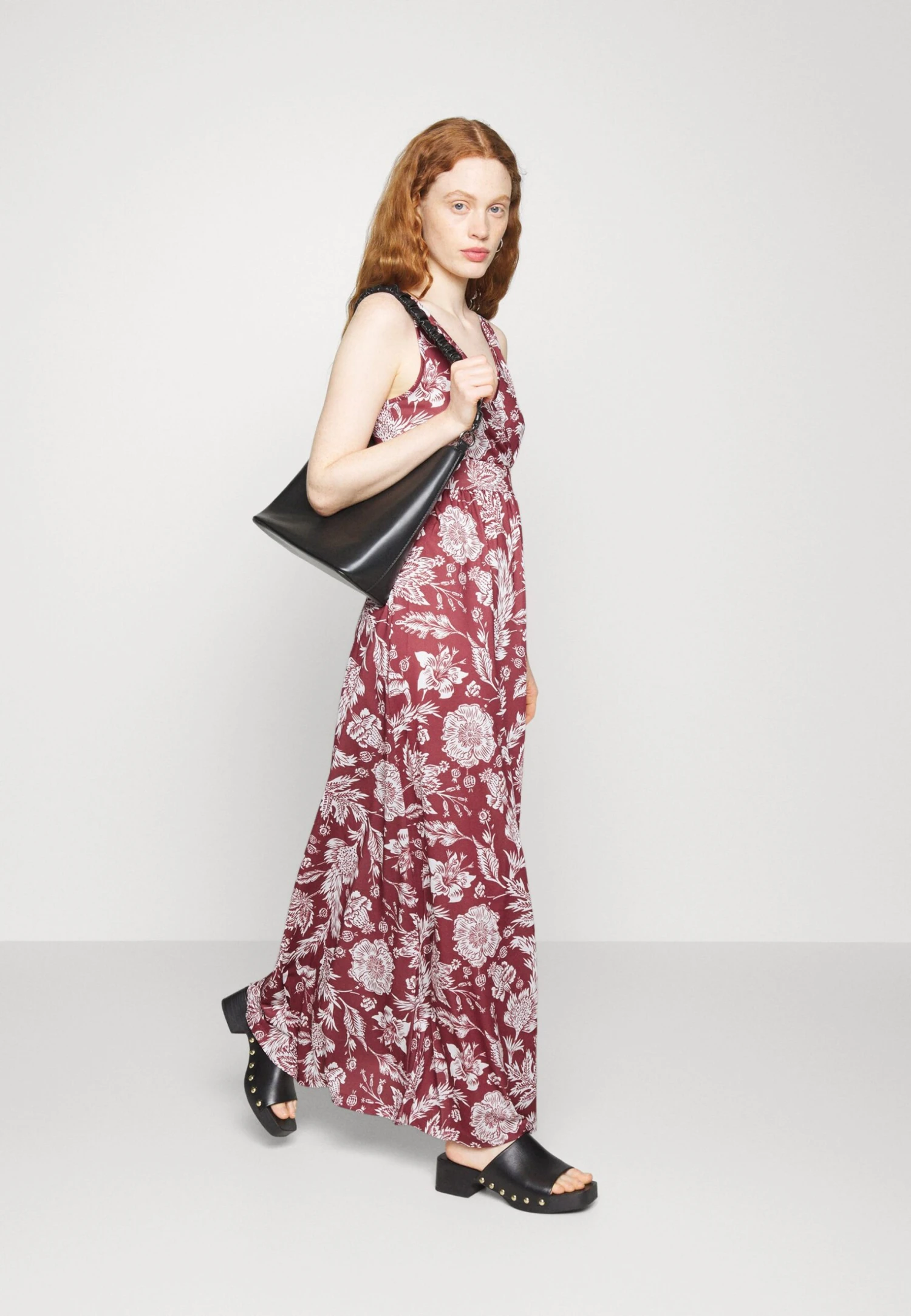Anna Field Robe Longue - Bordeaux/Multi Coloured 8 Anna Field Robe Longue - Bordeaux/Multi Coloured – Image 6
