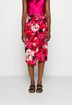 Anna Field Front Knot Midi Skirt - Jupe Crayon - Pink