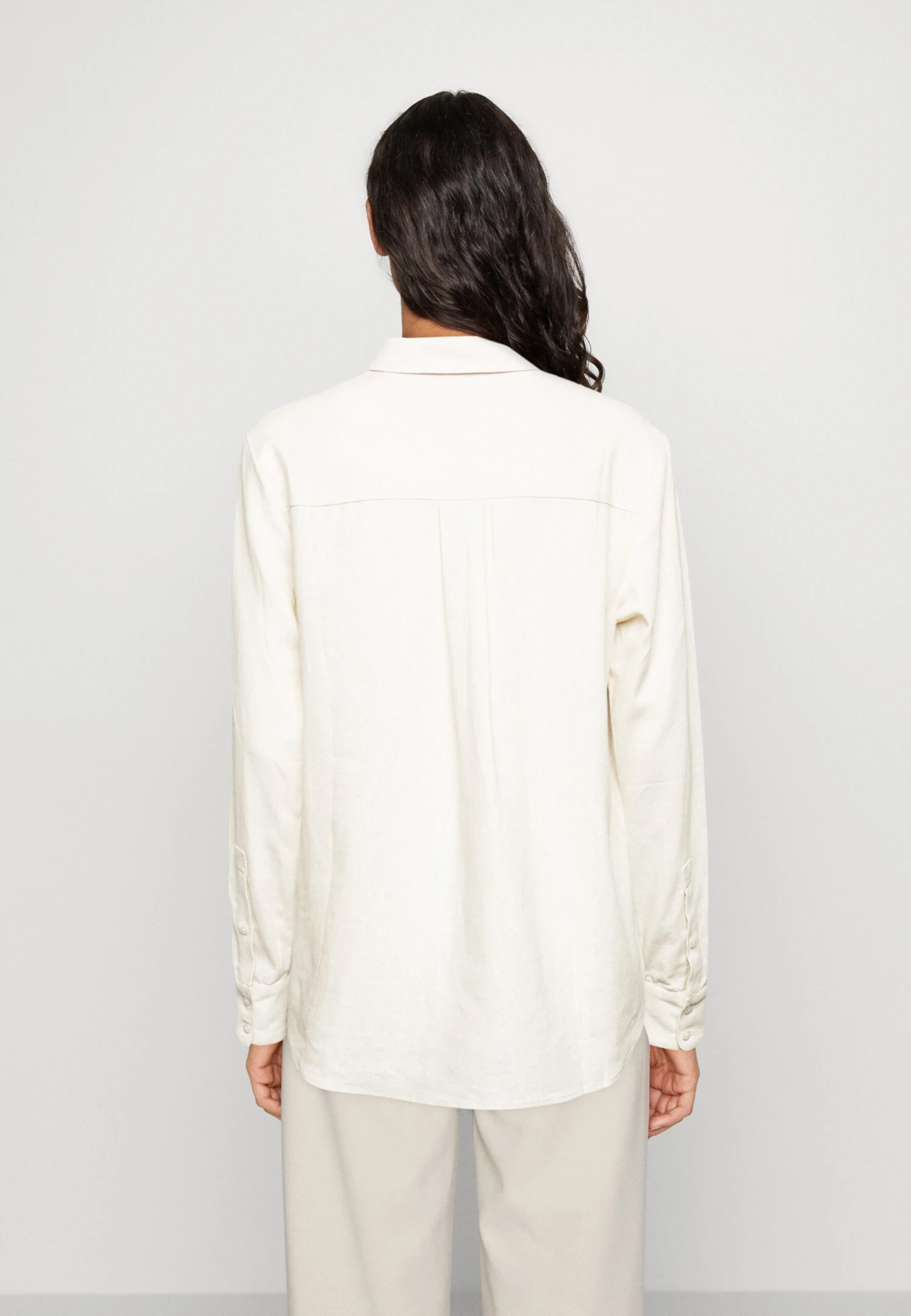 Anna Field Linen-Mix Button Down Blouse - Chemisier - Beige 5 Anna Field Linen-Mix Button Down Blouse - Chemisier - Beige â Image 3