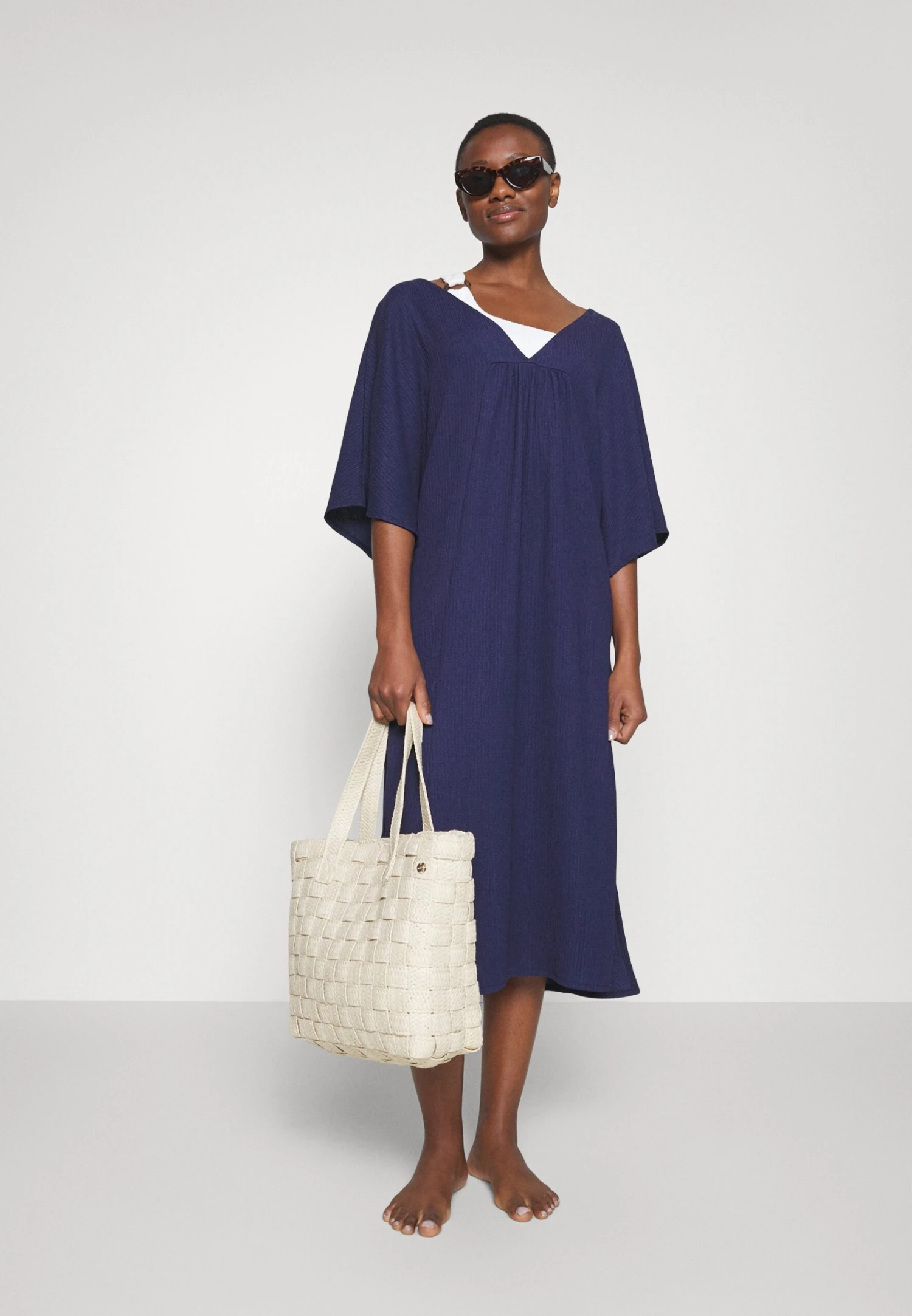 Anna Field V Front Beach Dress - Robe Longue - Blue 4 Anna Field V Front Beach Dress - Robe Longue - Blue – Image 2