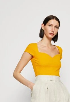 Anna Field T-Shirt Imprimé - Dark Yellow -Anna Field 9901ad3af8df40aa81bad18a50a8586a