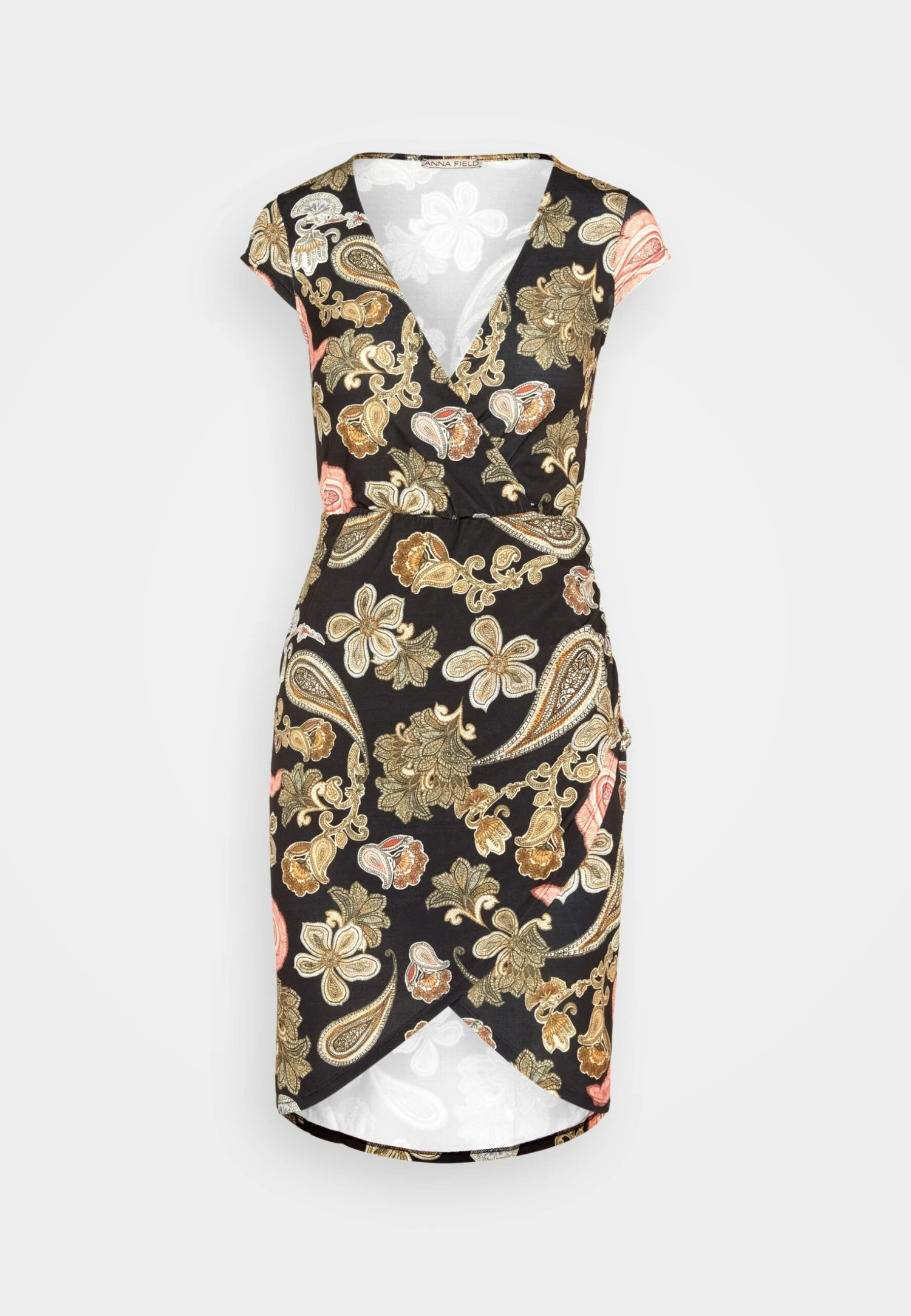 Anna Field Robe En Jersey - Black/Multi Coloured 9 Anna Field Robe En Jersey - Black/Multi Coloured – Image 7