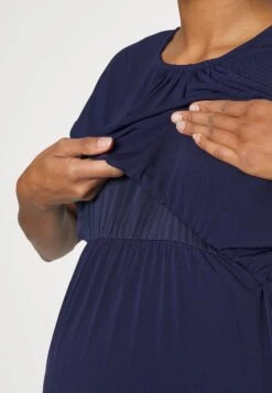 Fit And Flare Flowy Dropped Shoulder - Robe En Jersey - Dark Blue 13 Fit And Flare Flowy Dropped Shoulder - Robe En Jersey - Dark Blue -Anna Field b98121ccc4344f8e88ae25295bea63d9