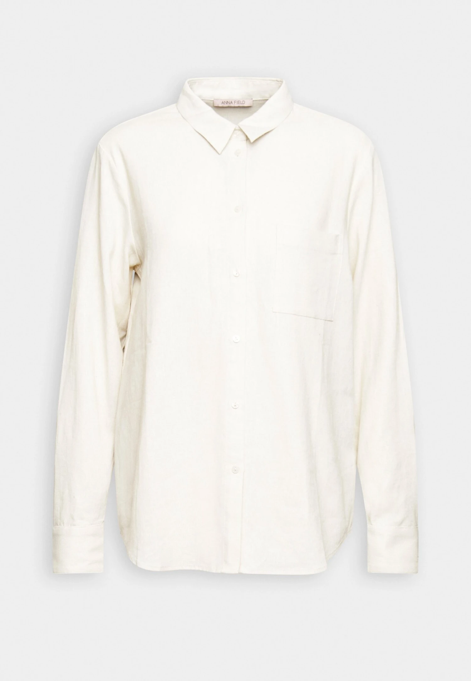 Anna Field Linen-Mix Button Down Blouse - Chemisier - Beige 6 Anna Field Linen-Mix Button Down Blouse - Chemisier - Beige â Image 4