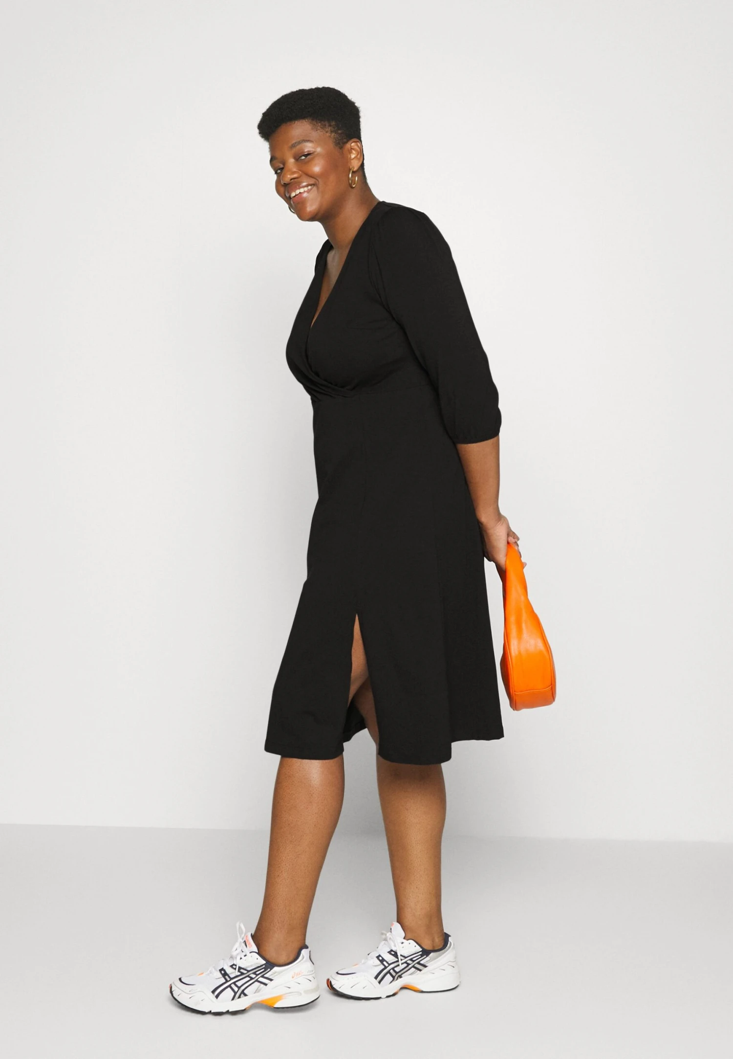 Robe En Jersey - Black 6 Robe En Jersey - Black – Image 4