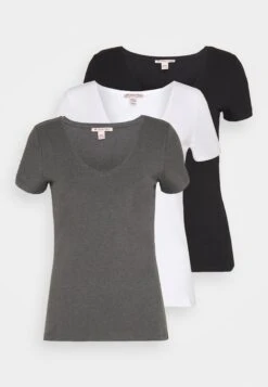 Anna Field 3 Pack - T-Shirt Basique - Black, White