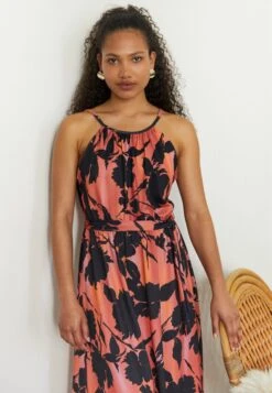 Anna Field Robe En Jersey - Black/Orange