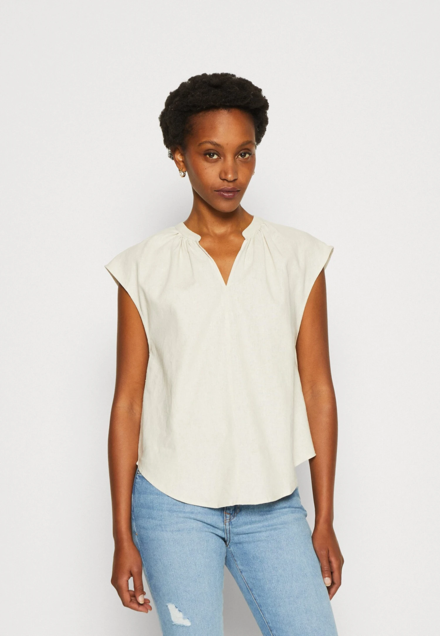 Anna Field Linen-Mix Shirt - T-Shirt Imprimé - Beige 3 Anna Field Linen-Mix Shirt - T-Shirt Imprimé - Beige