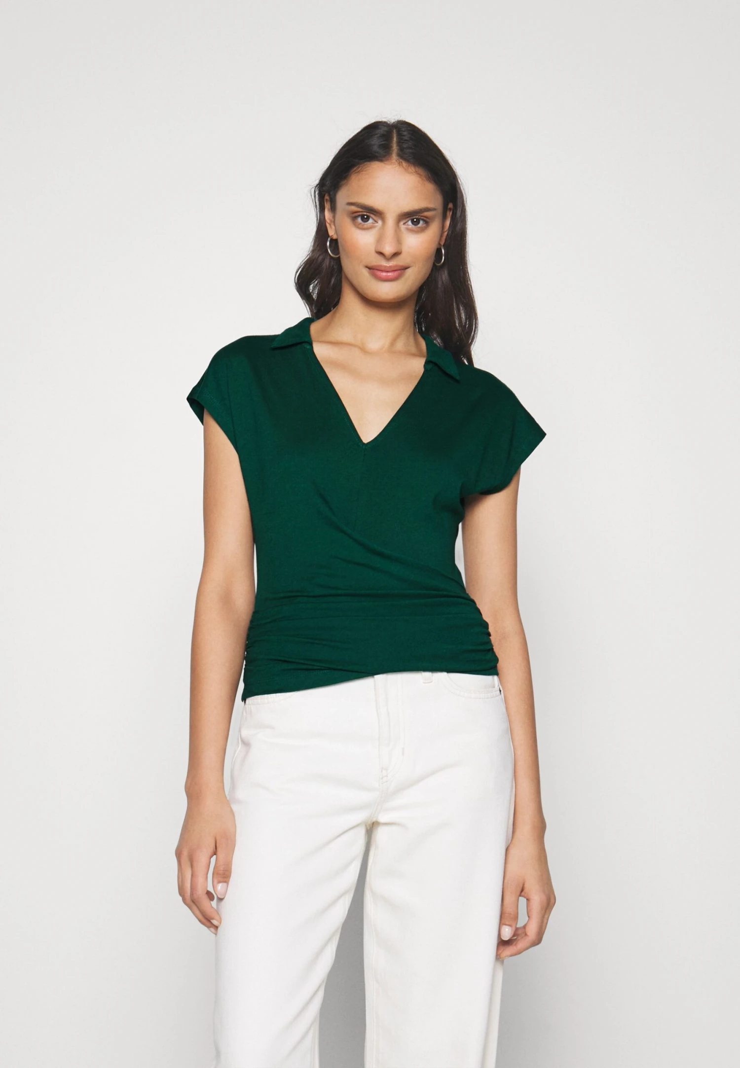 Anna Field Wrap Blouse - Blouse - Dark Green 3 Anna Field Wrap Blouse - Blouse - Dark Green