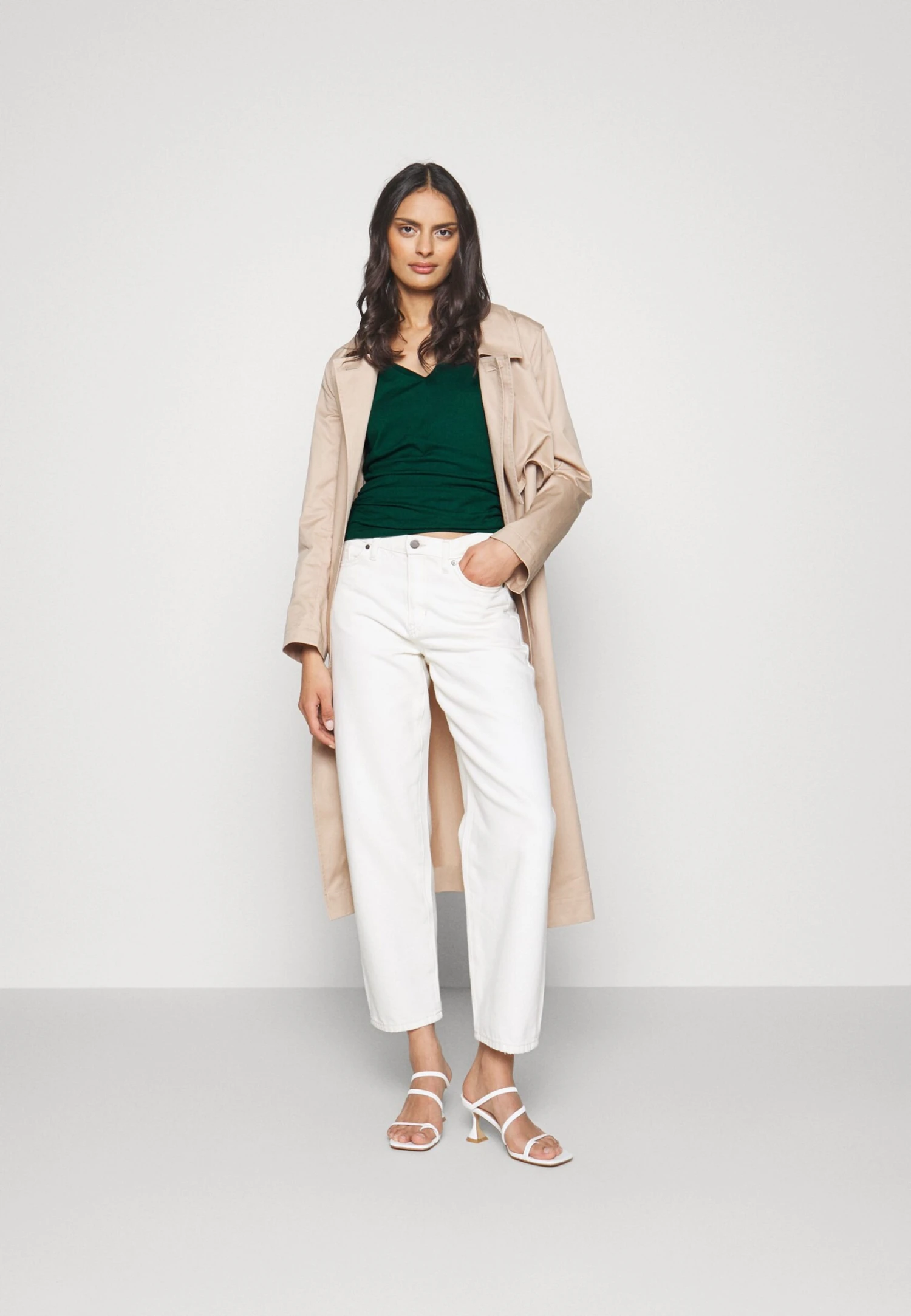 Anna Field Wrap Blouse - Blouse - Dark Green 4 Anna Field Wrap Blouse - Blouse - Dark Green – Image 2